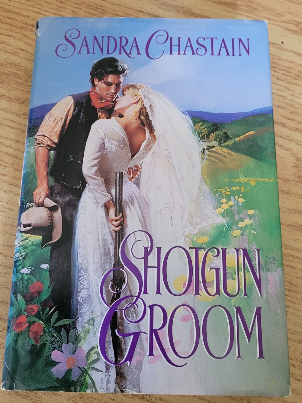 Shotgun Groom - Romance Novel (Purple Cover) By Sandra Chastain